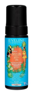 Eveline, Brazilian Body Golden Tan, błyskawicznie brązująca pianka do ciała 6w1, od jasnej do średniej karnacji, 150 ml