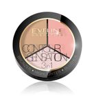 Eveline, Contour Sensation, paleta modelująca kontur twarzy, 01 Pink Beige, 13,5 g