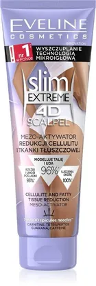 Eveline, slim extreme 4d scalpel, mezo-aktywator redukcji cellulitu i tkanki tłuszczowej, 125 ml