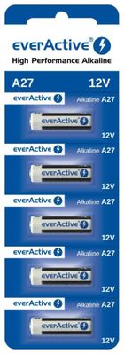 EverActive, baterie alkaliczne, 27A 12V, 27A5BL, 5 szt.