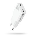 Everactive, ładowarka sieciowa, 2xUSB-C QC, 30W, biała, SC-385Q
