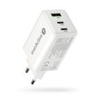 Everactive, ładowarka sieciowa, GAN 1xUSB, 2xUSB-C, QC, 65W, biała, SC-655Q