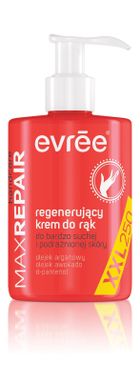 Evree, Max Repair, regenerujący krem do rąk, 250 ml