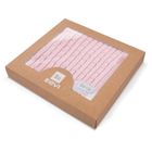 Ewa Klucze Eevi, Warkocz, koc bambusowy w pudełku, jasnoróżowy, 100-75 cm