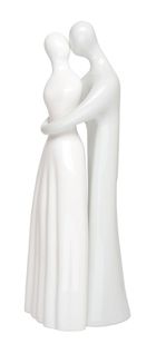Ewax, para ceramiczna, szaro- biała, 13-12-37 cm