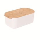 Excellent Houseware, chlebak z bambusową pokrywką, 33-18,5-12 cm