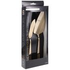 Excellent Houseware, łopatka i nóż do ciasta, stalowy, złoty, 2 szt.