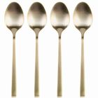 Excellent Houseware, łyżeczki do herbaty, stalowe, złote, 4 szt.