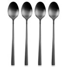 Excellent Houseware, łyżeczki koktajlowe, stalowe, czarne, 4 szt.