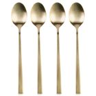 Excellent Houseware, łyżeczki koktajlowe, stalowe, złote, 4 szt.