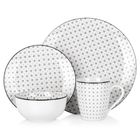 Excellent Houseware, serwis obiadowy, porcelanowy, 16 elementów