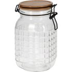 Excellent Houseware, słoik ozdobny z pokrywką, 1,6 l
