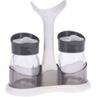 Excellent Houseware, Solniczka i pieprzniczka, 2 szklane pojemniczki, 80 ml