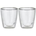 Excellent Houseware, szklanki termiczne z podwójną ścianką, do kawy i herbaty, 230 ml, 2 szt.