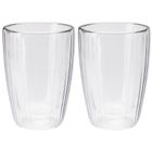Excellent Houseware, szklanki termiczne z podwójną ścianką, do kawy i herbaty, 350 ml, 2 szt.