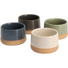 Excellent Houseware, Voyo, ceramiczne miseczki na przekąski, 4-9,5 cm