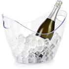Excellent Houseware, wiaderko do lodu, plastikowe, przezroczyste, 4l