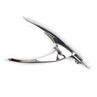 Excellent PRO, gilotyna do tipsów ze stali nierdzewnej, bez gumki, srebrna