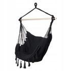 Extralink, Black Forest, hamak, fotel brazylijski, czarny, 100-130 cm