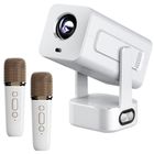 Extralink, Smart Projector Cinema&Karaoke, projektor do filmów, gier, muzyki, 2 mikrofony, 1080p, Android 13, biały, IMS360