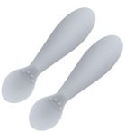 EZPZ, Tiny Spoon, silikonowa łyżeczka 2 szt. pastelowa szarość