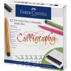 Faber-Castell, Pitt Artist Pen, zestaw pisaków do kaligrafii, 12 szt.