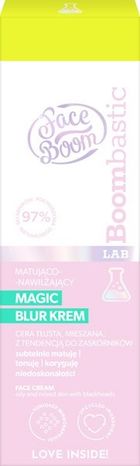 Face Boom, Bombastic Lab, Magic Blur, krem matujaco-nawilżający do twarzy, 50 ml