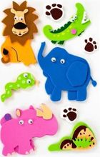 Fandy, naklejki piankowe 3D, safari