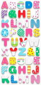 Fandy, naklejki piankowe, litery