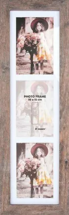 Fandy, potrójna ramka, brązowa