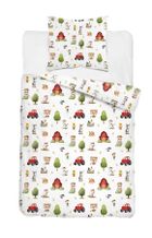Farma, 2-częściowy komplet pościeli bawełnianej, 160-200 cm