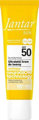 Farmona, Jantar, Sun, bursztynowy ultralekki krem nawilżający do twarzy SPF 50, 50 ml