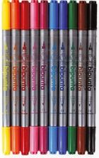 Fibracolor, Double Point, pisaki dwustronne, 10 kolorów