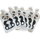 Fill'n Squeeze, Panda, saszetki wielorazowe z podwójnym zipem, 6 szt.