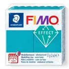 Fimo, Effect, masa plastyczna termoutwardzalna, turkusowy, metalowy, 57g, kostka