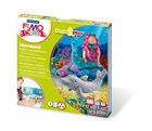 Fimo, masa plastyczna termoutwardzalna, Form&Play Syrenka, 42g, zestaw z akcesoriami, 4 kostki