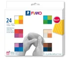 Fimo, masa plastyczna termoutwardzalna, Soft, kolory Basic, zestaw, 25g, 24 kostki