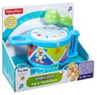 Fisher-Price, Ucz się i śmiej, Bębenek Szczeniaczka Uczniaczka, zabawka niemowlęca