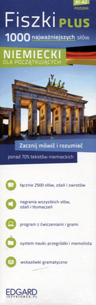 Fiszki Plus. 1000 najważniejszych słów. Niemiecki dla początkujących