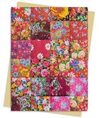 Flame Tree, karnet B6, Floral Patchwork Quilt