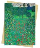 Flame Tree, karnet B6, Pole maków, Gustav Klimt