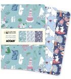 Flame Tree, zestaw 3 notatników, midi, linia, Muminki Classics