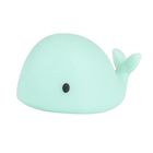 Flow Amsterdam, Wieloryb Moby, mini lampka nocna LED, zielona