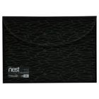 Foldermate, teczka kopertowa zamykana, A4, czarna