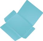 Foldermate, teczka skrzydłowa z gumką, A4, błękitna