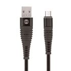 Forever, kabel micro-USB Shark, czarny, 1 m, 2A