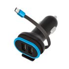 Forever, ładowarka samochodowa CC-02 2xUSB 3A z kablem typ-C