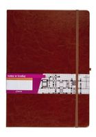 Formalizm, notes A4 z gumką, w kratkę, brązowy, 1 szt.