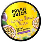Fresh Juice, cukrowy peeling do ciała, marakuja i tiare, 200 ml