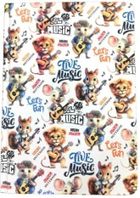 Fresh, notatnik A5, 64 kartki, gładki Zwierzaki muzyka, 1 szt.